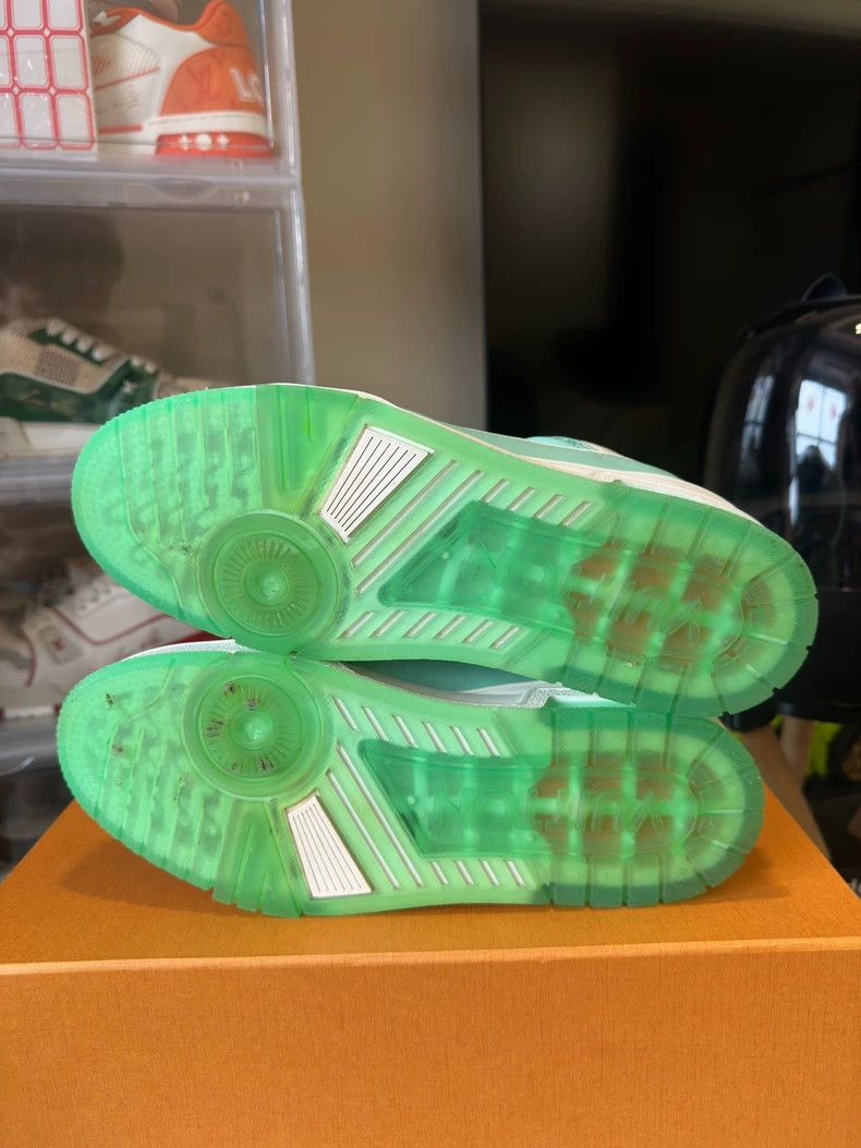 Louis Vuitton Louis Vuitton Trainer Green Sneakers - dmc Size US 10 / EU 43 - 4 Thumbnail