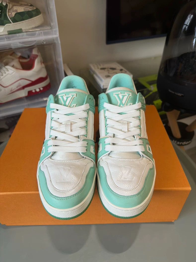 Louis Vuitton Louis Vuitton Trainer Green Sneakers - dmc Size US 10 / EU 43 - 7 Thumbnail