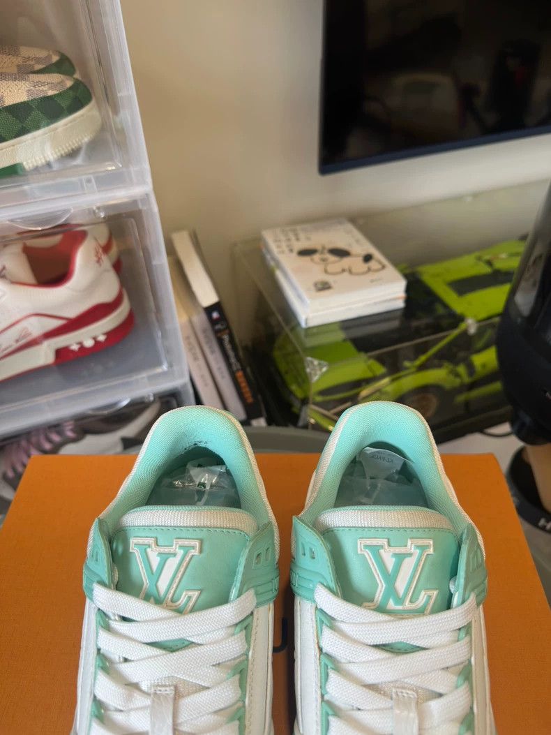Louis Vuitton Louis Vuitton Trainer Green Sneakers - dmc Size US 10 / EU 43 - 8 Thumbnail