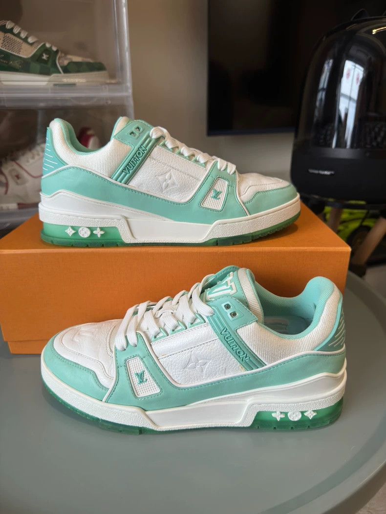 Louis Vuitton Louis Vuitton Trainer Green Sneakers - dmc Size US 10 / EU 43 - 5 Thumbnail