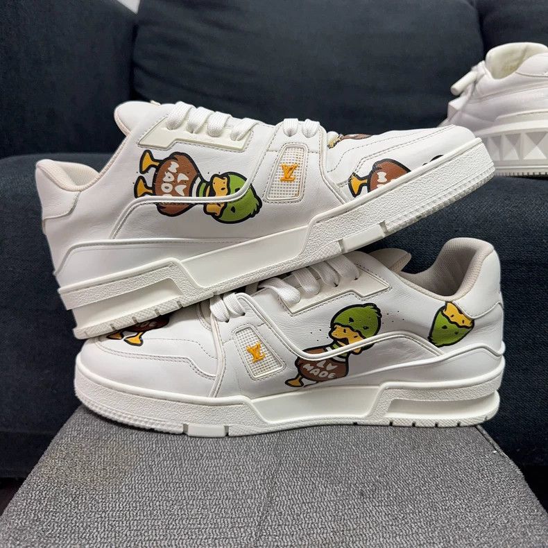 Louis Vuitton Nigo x Louis Vuitton Trainer Low-Top Sneakers - dmc Size US 9.5 / EU 42-43 - 8 Thumbnail