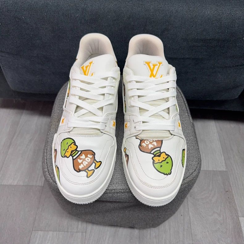 Louis Vuitton Nigo x Louis Vuitton Trainer Low-Top Sneakers - dmc Size US 9.5 / EU 42-43 - 2 Thumbnail