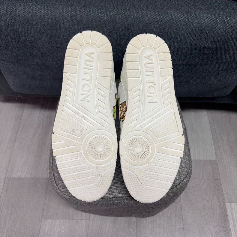 Louis Vuitton Nigo x Louis Vuitton Trainer Low-Top Sneakers - dmc Size US 9.5 / EU 42-43 - 4 Thumbnail