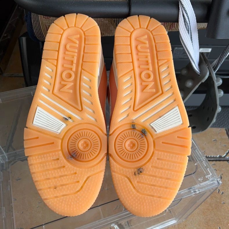 Louis Vuitton Louis Vuitton Trainer Peach Pink Sneakers - dmc Size US 10.5 / EU 43-44 - 4 Thumbnail