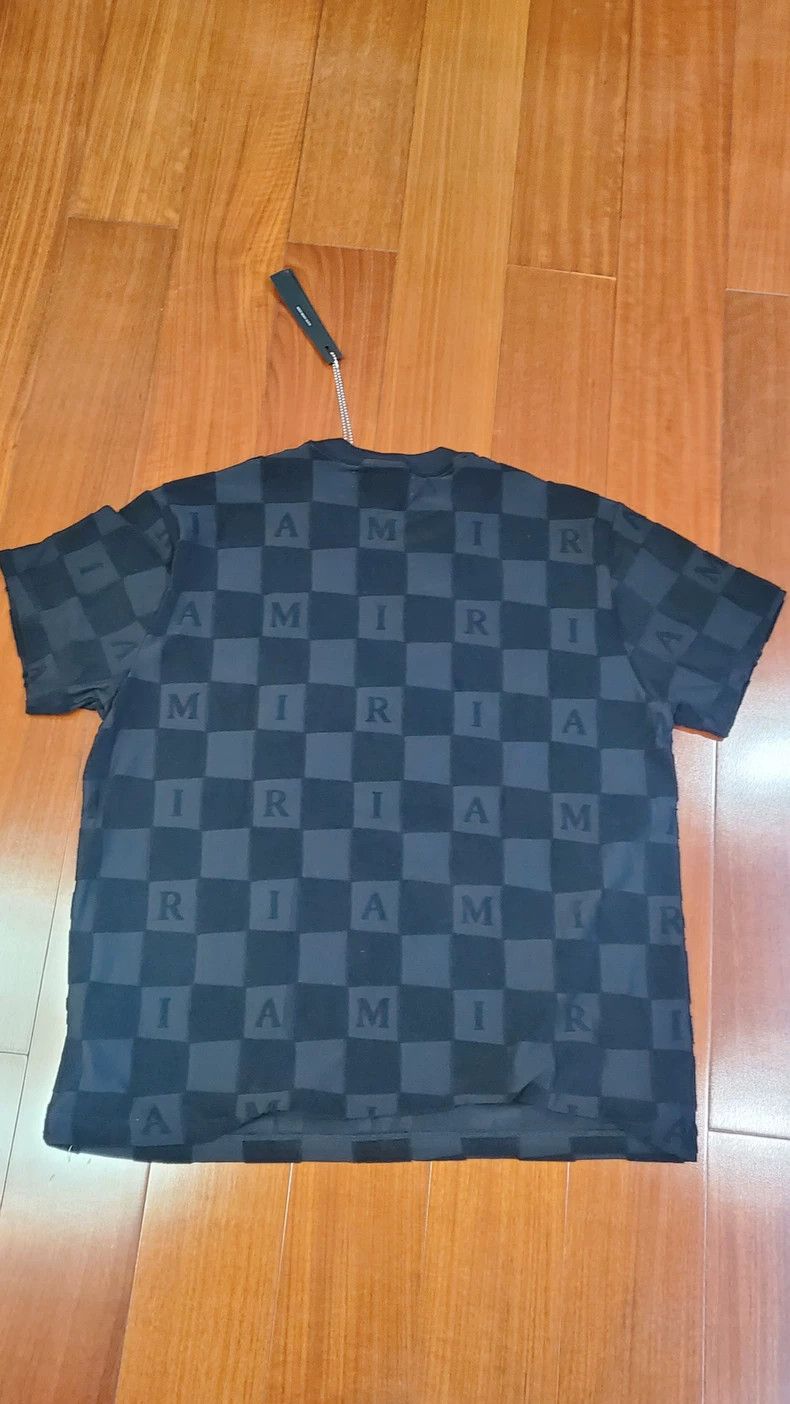 Amiri AMIRI Checkerboard Stitch Short Sleeve Tee - dmc Size US L / EU 52-54 / 3 - 2 Thumbnail