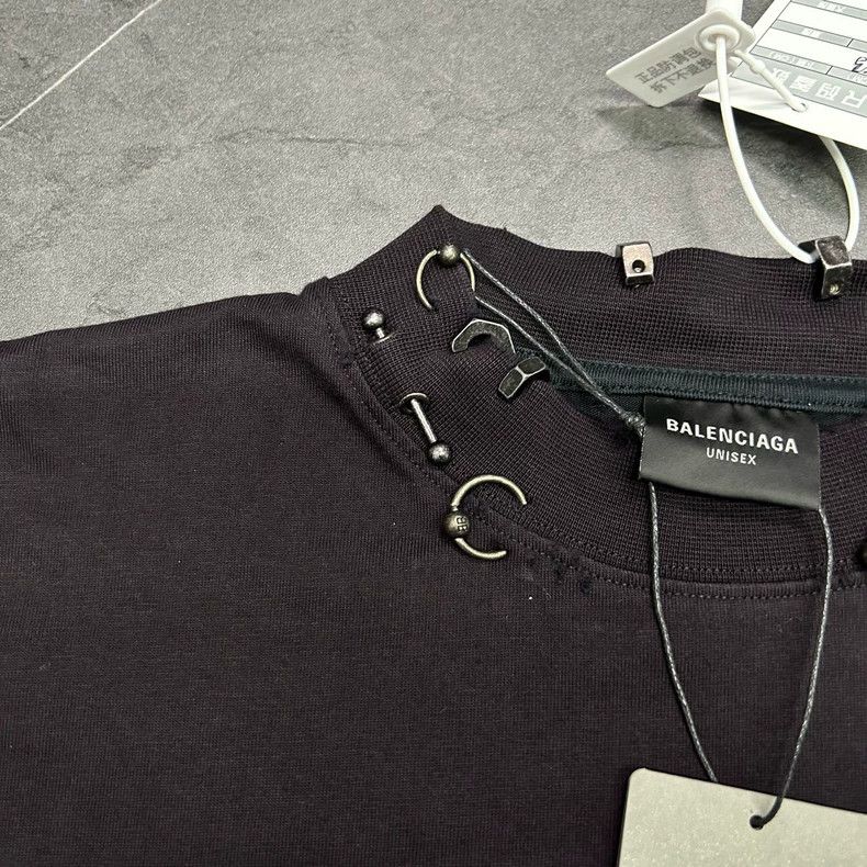 Balenciaga Balenciaga Washed Black Short Sleeve T-shirt - dmc Size US M / EU 48-50 / 2 - 5 Thumbnail