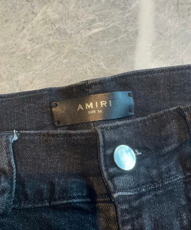 Amiri Amiri OGmx1 Patch Distressed Jeans - dmc Size US 34 / EU 50 - 2 Thumbnail