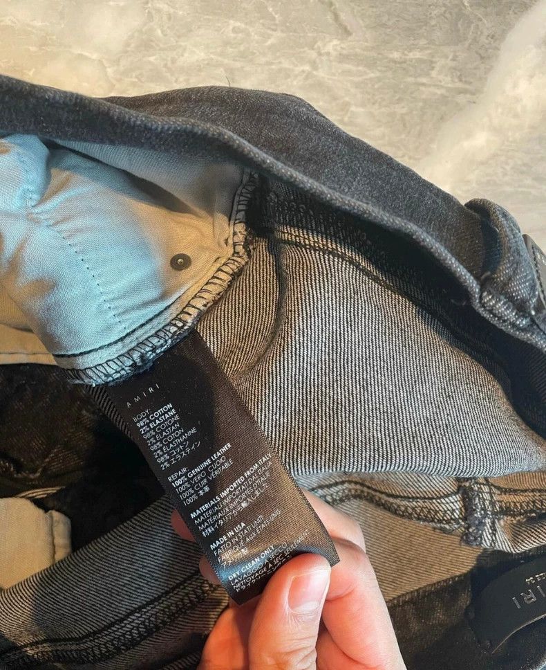 Amiri Amiri OGmx1 Patch Distressed Jeans - dmc Size US 34 / EU 50 - 4 Thumbnail