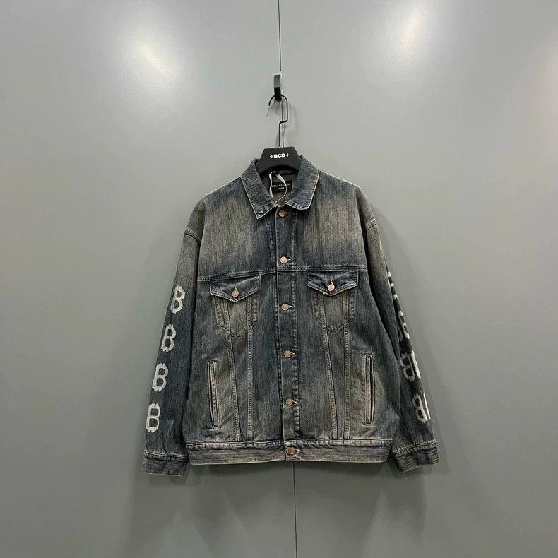 Balenciaga Balenciaga Double B Denim Jacket - dmc Size US XS / EU 42 / 0 - 2 Thumbnail
