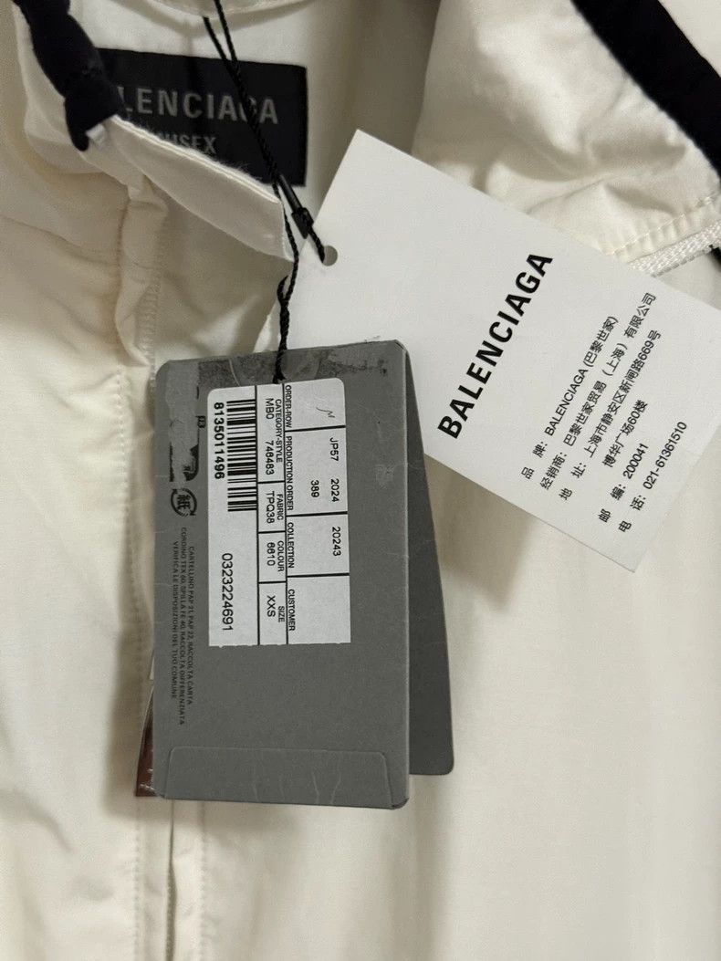 Balenciaga Balenciaga White Logo Zip-Up Jacket - dmc Size US XXS / EU 40 - 5 Thumbnail