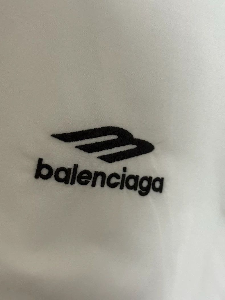 Balenciaga Balenciaga White Logo Zip-Up Jacket - dmc Size US XXS / EU 40 - 3 Thumbnail