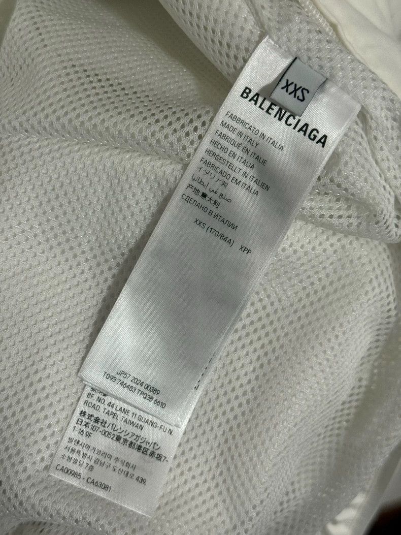 Balenciaga Balenciaga White Logo Zip-Up Jacket - dmc Size US XXS / EU 40 - 6 Thumbnail
