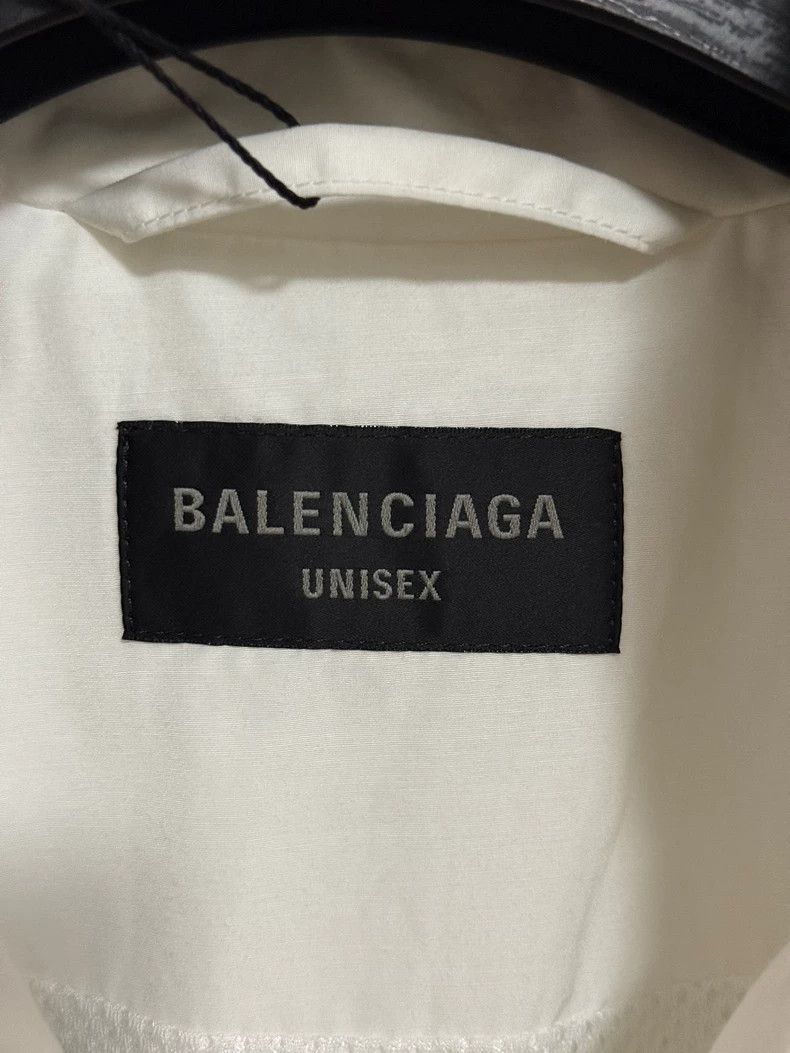 Balenciaga Balenciaga White Logo Zip-Up Jacket - dmc Size US XXS / EU 40 - 4 Thumbnail