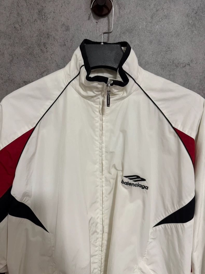 Balenciaga Balenciaga White Logo Zip-Up Jacket - dmc Size US XXS / EU 40 - 2 Thumbnail