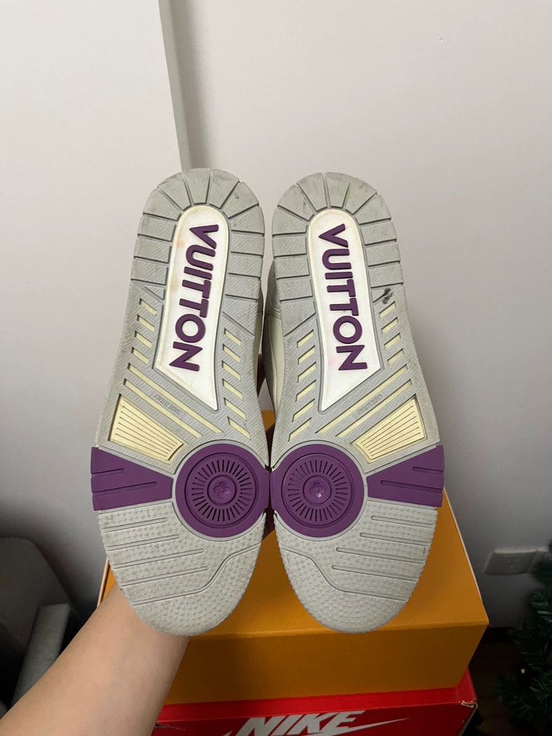 Louis Vuitton Louis Vuitton Trainer White Purple Sneakers - dmc Size US 8 / EU 41 - 7 Thumbnail