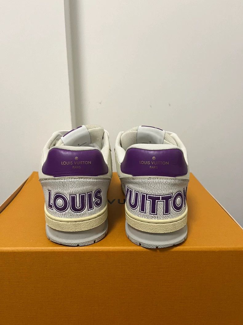 Louis Vuitton Louis Vuitton Trainer White Purple Sneakers - dmc Size US 8 / EU 41 - 5 Thumbnail