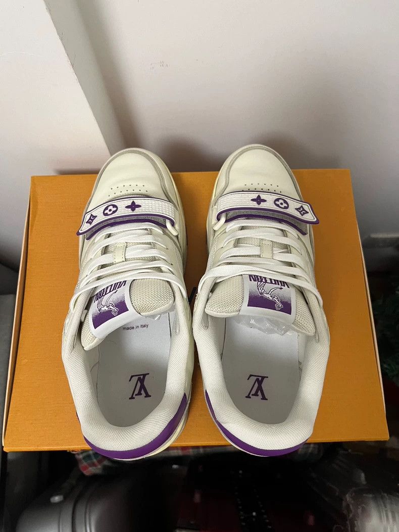Louis Vuitton Louis Vuitton Trainer White Purple Sneakers - dmc Size US 8 / EU 41 - 6 Thumbnail