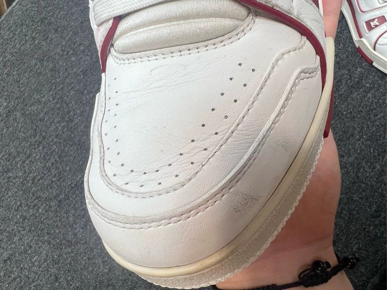Louis Vuitton Louis Vuitton Trainer White Red Sneakers - dmc Size US 6.5 / EU 39-40 - 6 Thumbnail