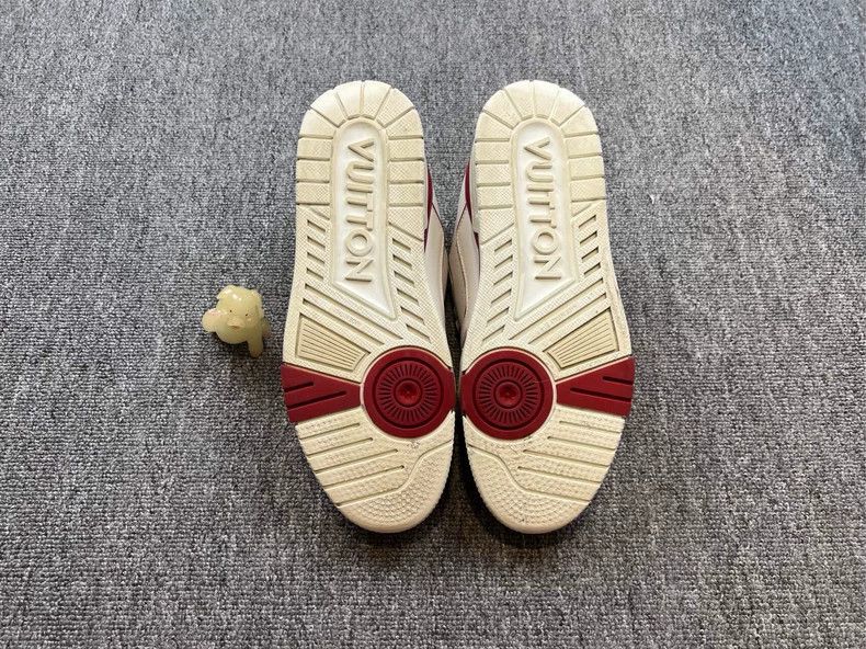 Louis Vuitton Louis Vuitton Trainer White Red Sneakers - dmc Size US 6.5 / EU 39-40 - 8 Thumbnail