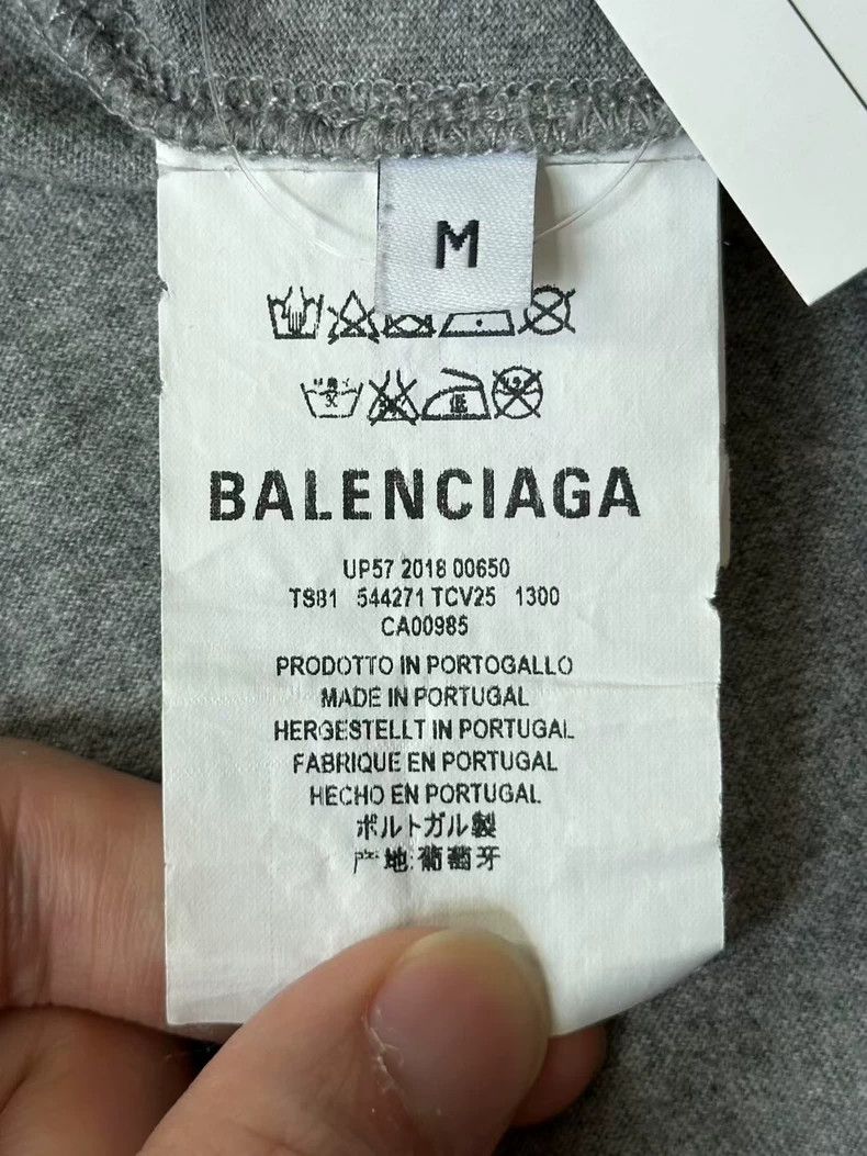 Balenciaga Balenciaga Gray Wheat Ear Short Sleeve Tee - dmc Size US M / EU 48-50 / 2 - 4 Thumbnail