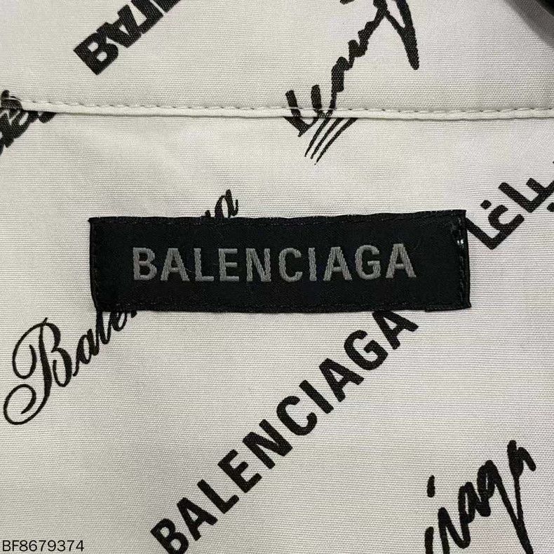 Balenciaga Balenciaga Multi-Logo Long Sleeve Shirt - dmc Size US M / EU 48-50 / 2 - 5 Thumbnail