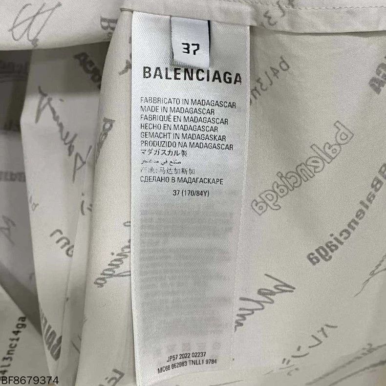 Balenciaga Balenciaga Multi-Logo Long Sleeve Shirt - dmc Size US M / EU 48-50 / 2 - 4 Thumbnail