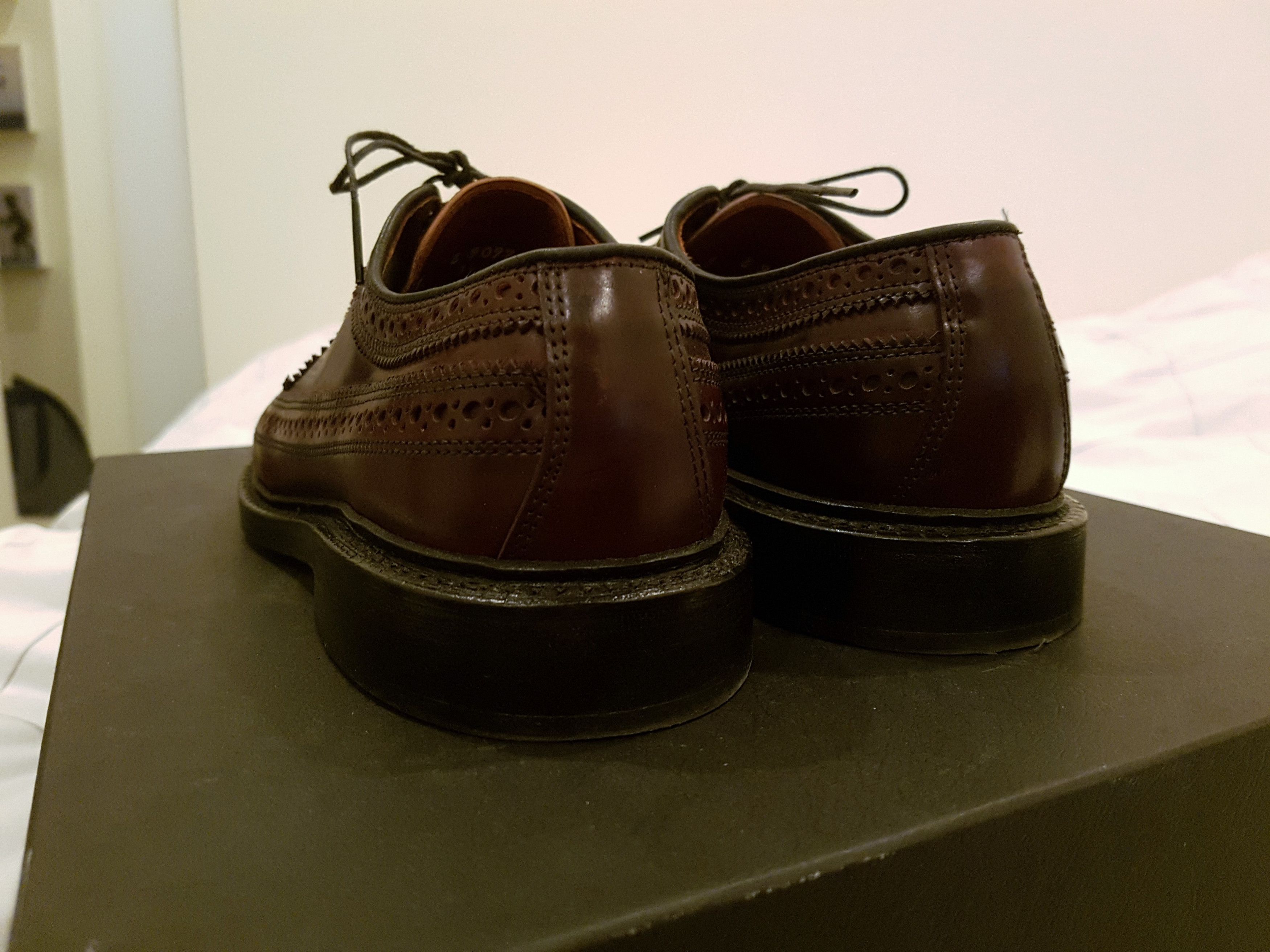 Allen Edmonds Burgandy Shell Cordovan Macneil Wingtip | Grailed