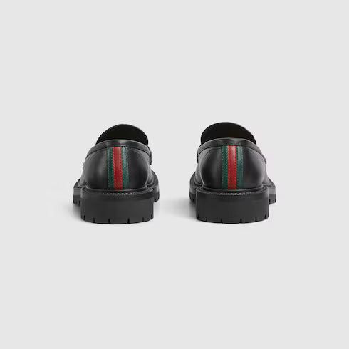 Gucci Gucci Web GG Leather Loafers SIZE 10 Size ONE SIZE - 4 Thumbnail