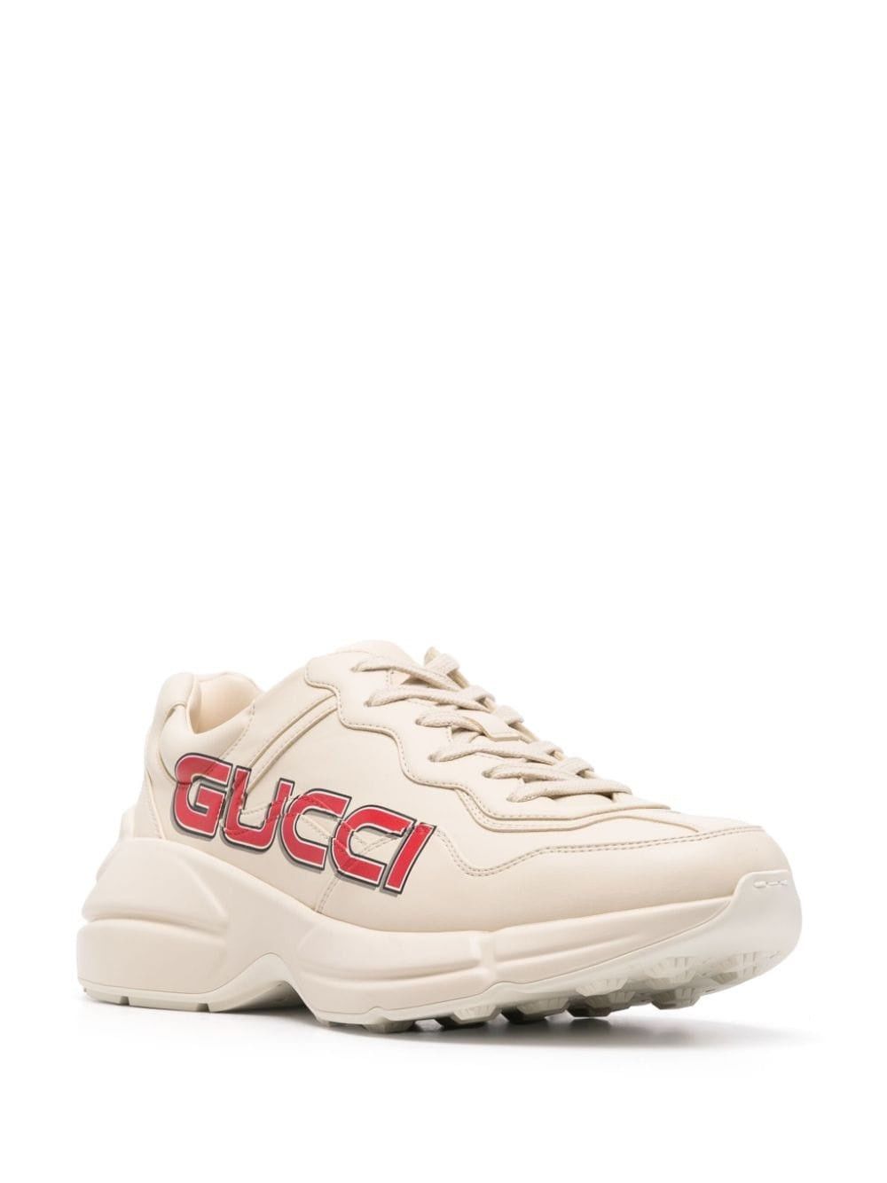 Gucci Gucci Rhyton Logo Print Sneakers SIZE 7 Size ONE SIZE - 2 Thumbnail