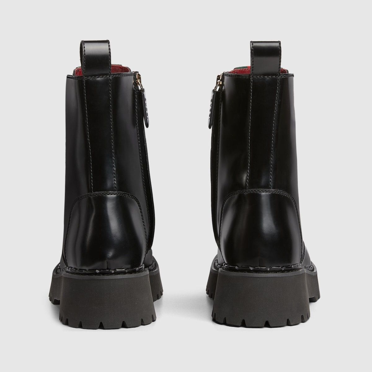 Gucci Gucci Web Lace Up Boots SIZE 8 Size ONE SIZE - 4 Thumbnail