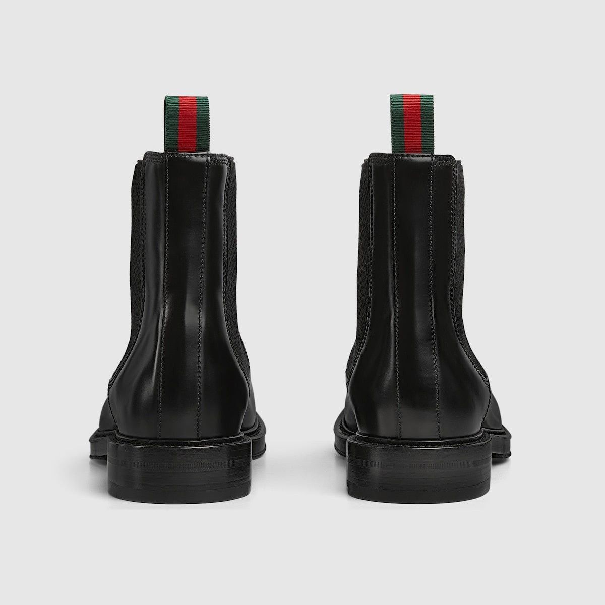 Gucci Gucci Web Detail Leather Boots SIZE 6 Size ONE SIZE - 3 Thumbnail