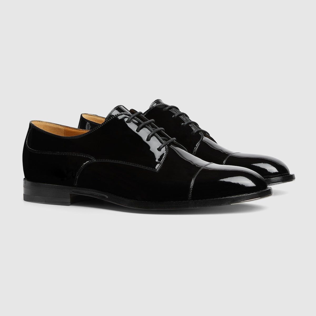 Gucci Gucci Lace Up Patent Leather Shoe SIZE 12 Size ONE SIZE - 2 Thumbnail