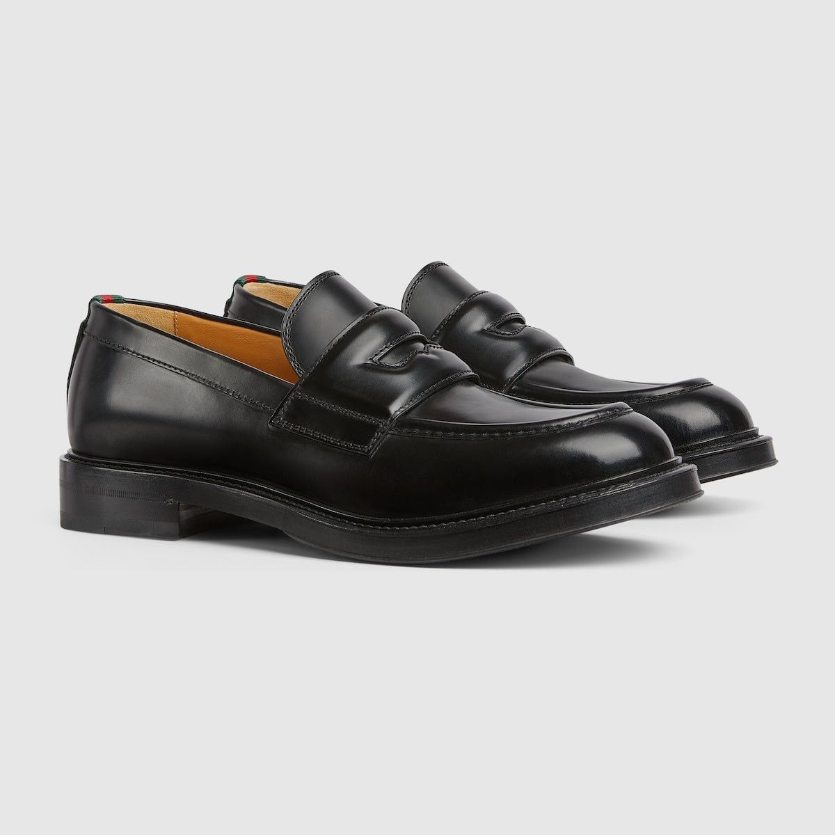 Gucci Gucci Web Detail Loafers SIZE 7 Size ONE SIZE - 2 Thumbnail