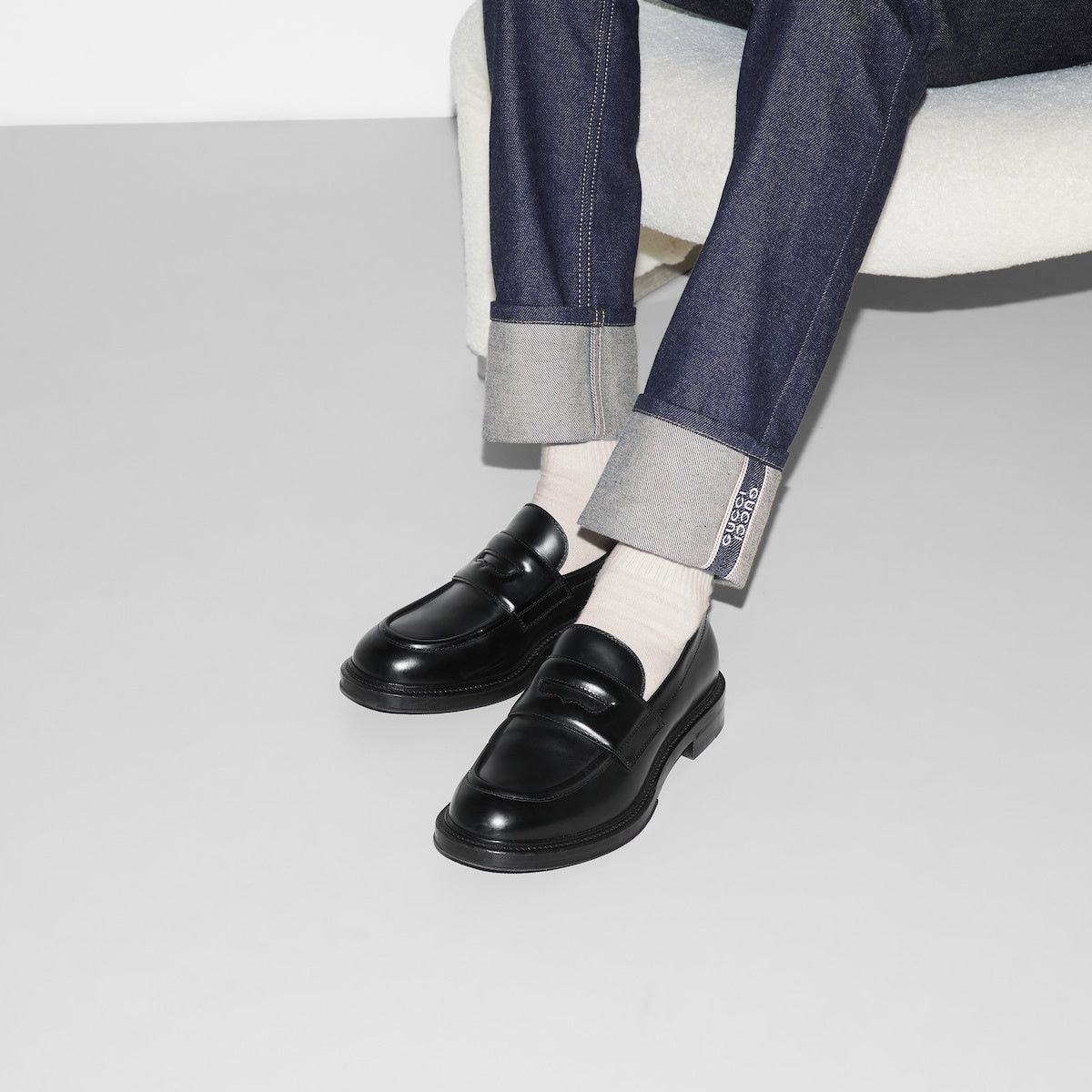 Gucci Gucci Web Detail Loafers SIZE 12 Size ONE SIZE - 5 Thumbnail