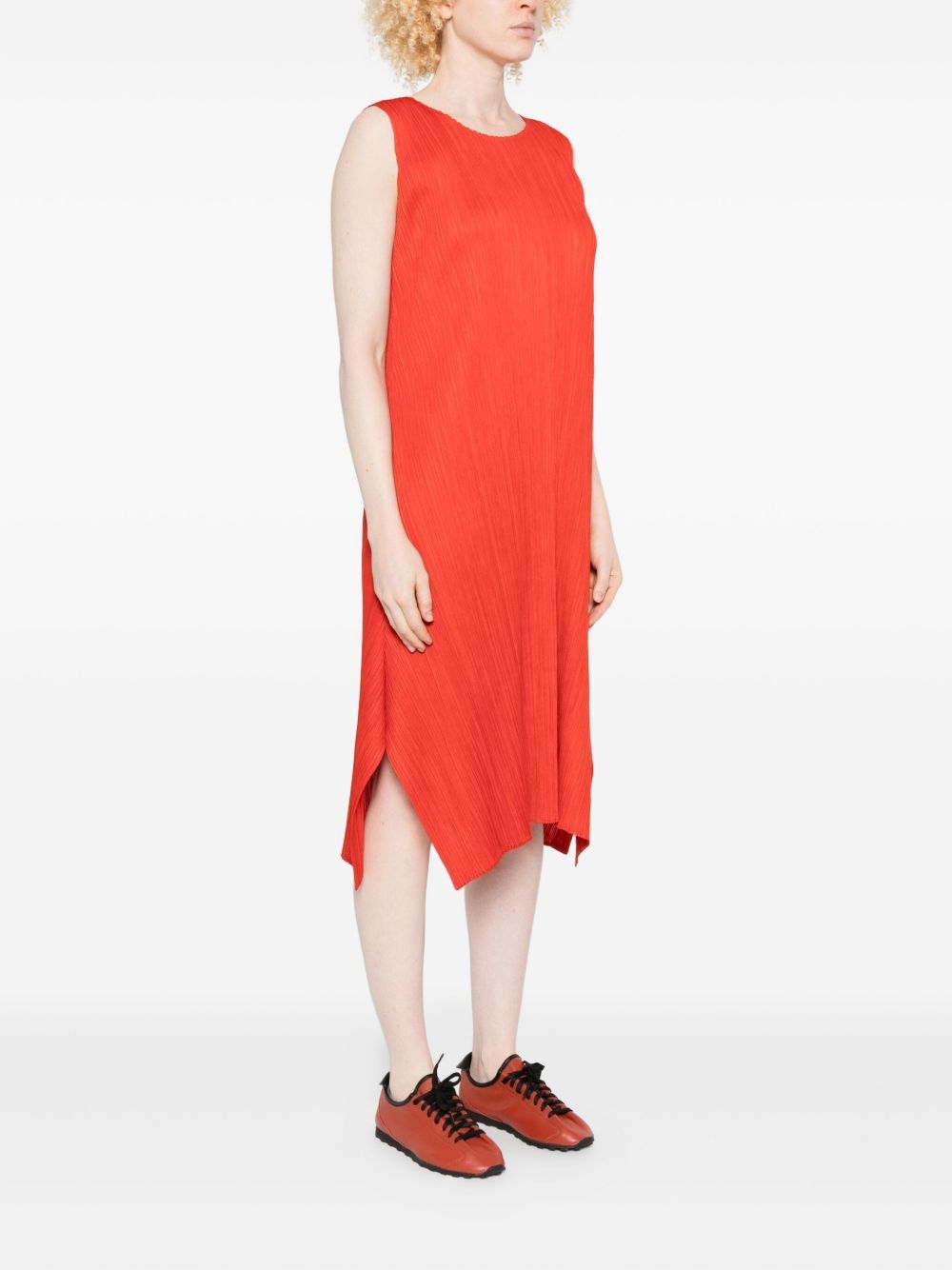 Pleats Please Issey Miyake PLEATED MIDI DRESS Size L / US 10 / IT 46 - 3 Thumbnail