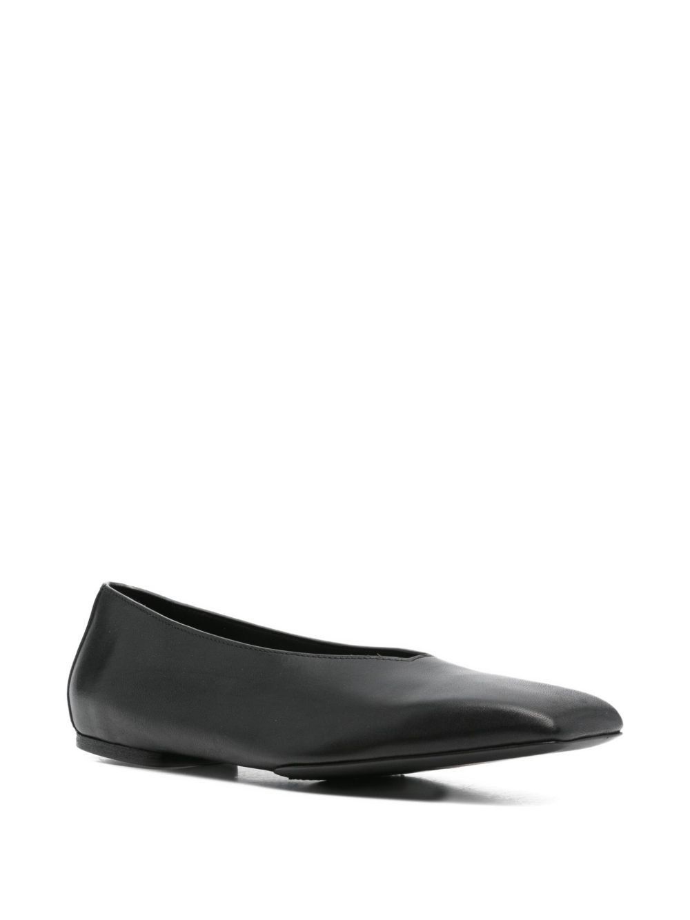 Rick Owens LEATHER BALLET FLATS Size US 6 / IT 36 - 2 Thumbnail