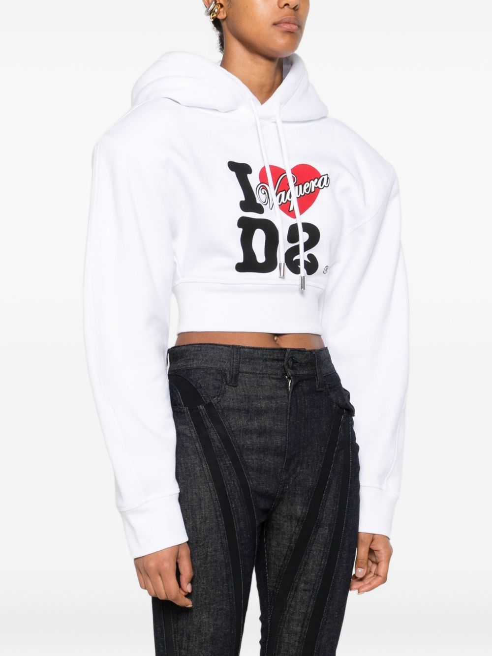 Dsquared2 LOGO COTTON HOODIE Size S / US 4 / IT 40 - 2 Thumbnail