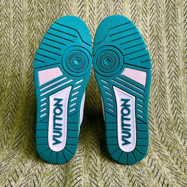 Louis Vuitton Louis Vuitton Trainer White Green Sneakers - dmc Size US 6.5 / EU 39-40 - 5 Thumbnail