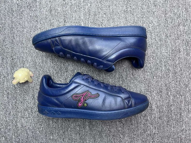 Louis Vuitton Louis Vuitton Embroidered Lowtop Sneakers - dmc Size US 5.5 / EU 38 - 5 Thumbnail