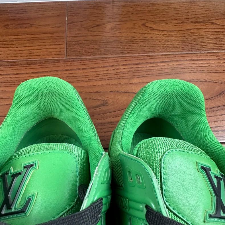 Louis Vuitton Louis Vuitton Green LV Trainer Sneakers - dmc Size US 9.5 / EU 42-43 - 8 Thumbnail