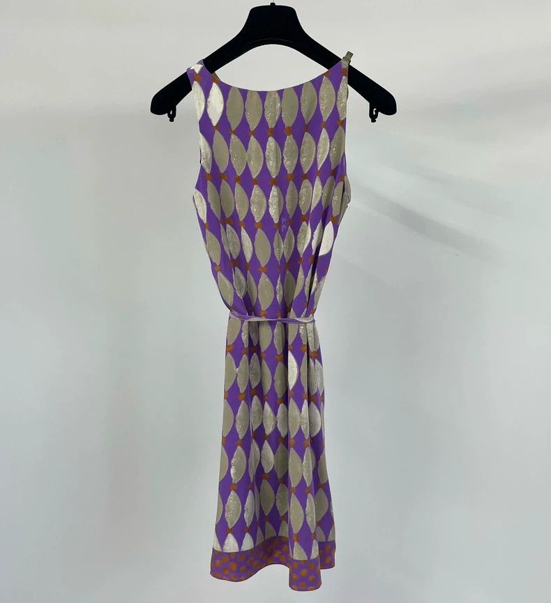Loro Piana Loro Piana Silk Printed Dress - dmc Size US M / EU 48-50 / 2 - 2 Thumbnail