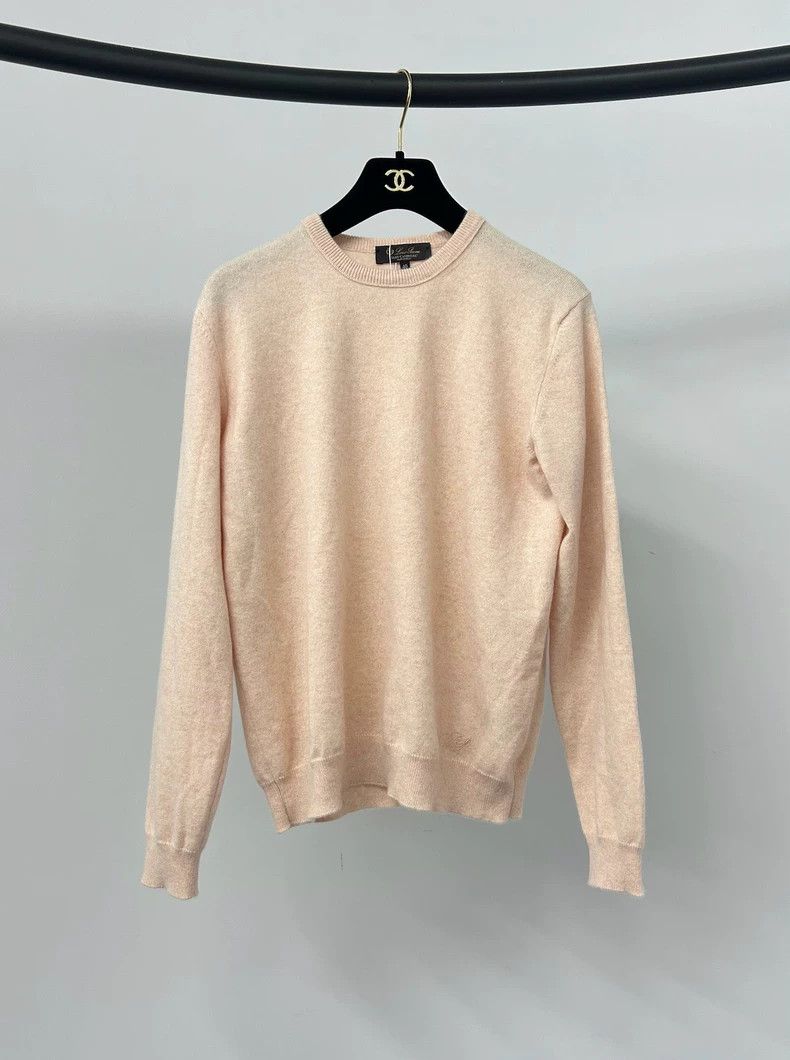 Loro Piana Loro Piana Pink Logo Cashmere Sweater - dmc Size US L / EU 52-54 / 3 - 2 Thumbnail