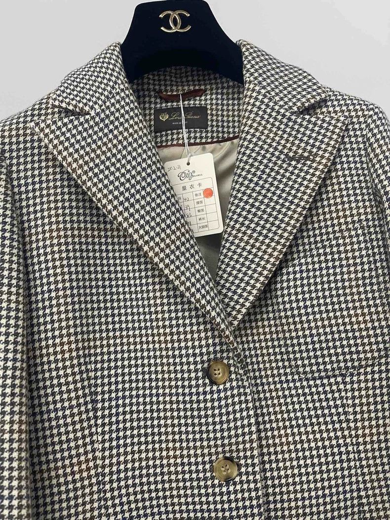 Loro Piana Loro Piana Houndstooth Wool Blazer - dmc Size US M / EU 48-50 / 2 - 4 Thumbnail