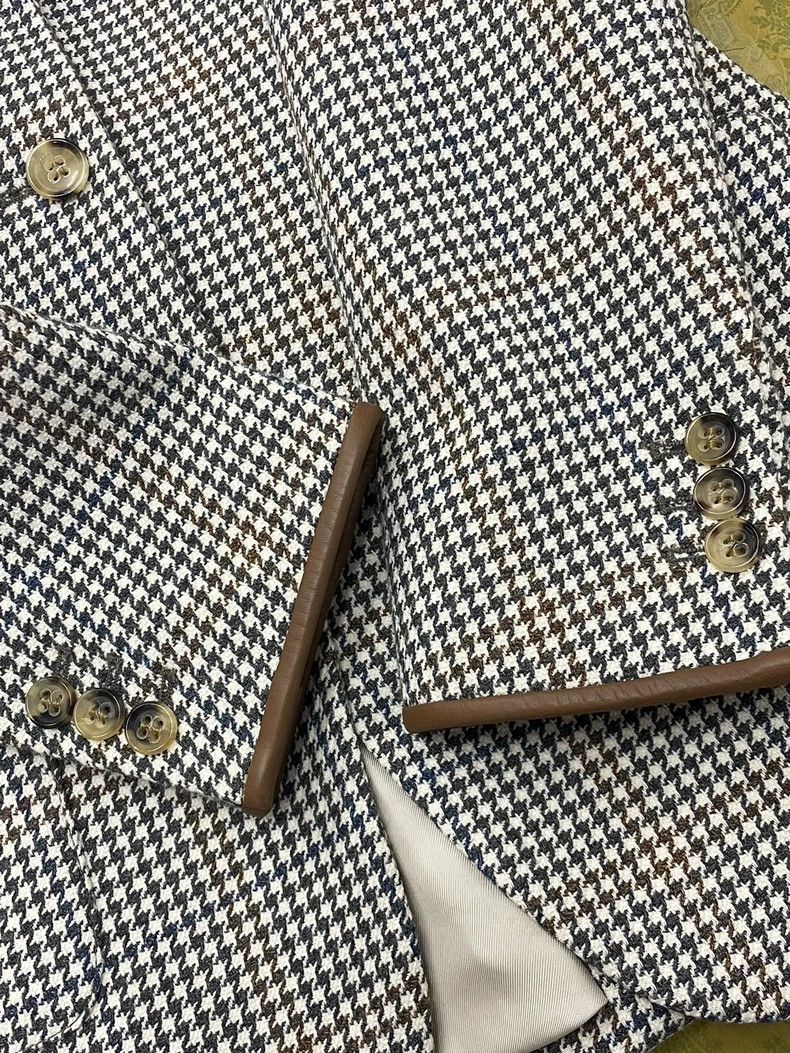Loro Piana Houndstooth Wool Blazer - dmc