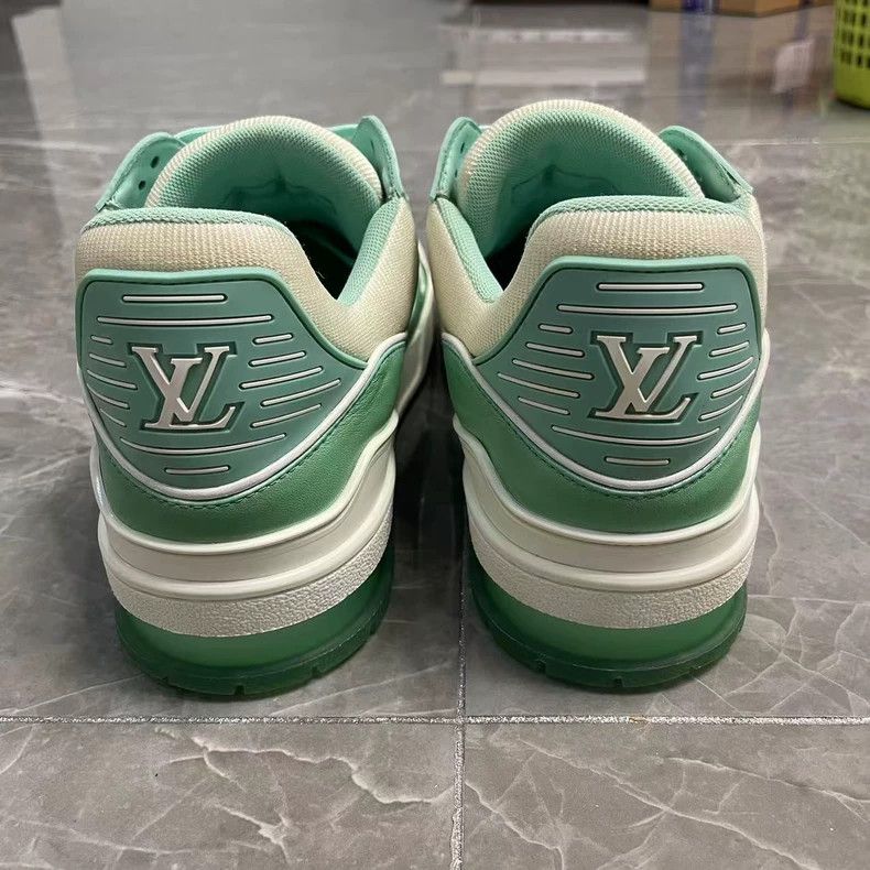 Louis Vuitton Louis Vuitton Trainer Green Sneakers - dmc Size US 9.5 / EU 42-43 - 3 Thumbnail