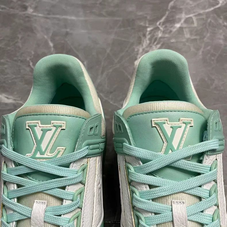 Louis Vuitton Louis Vuitton Trainer Green Sneakers - dmc Size US 9.5 / EU 42-43 - 6 Thumbnail