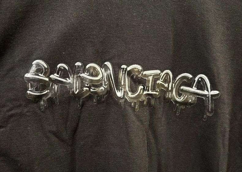 Balenciaga Balenciaga Jelly Graffiti Short Sleeve Tee - dmc Size US L / EU 52-54 / 3 - 3 Thumbnail