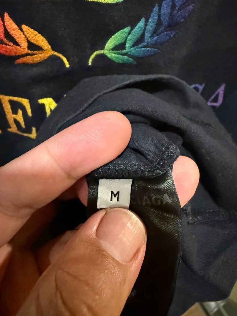 Balenciaga Balenciaga Rainbow Wheat Embroidery Tee - dmc Size US M / EU 48-50 / 2 - 5 Thumbnail