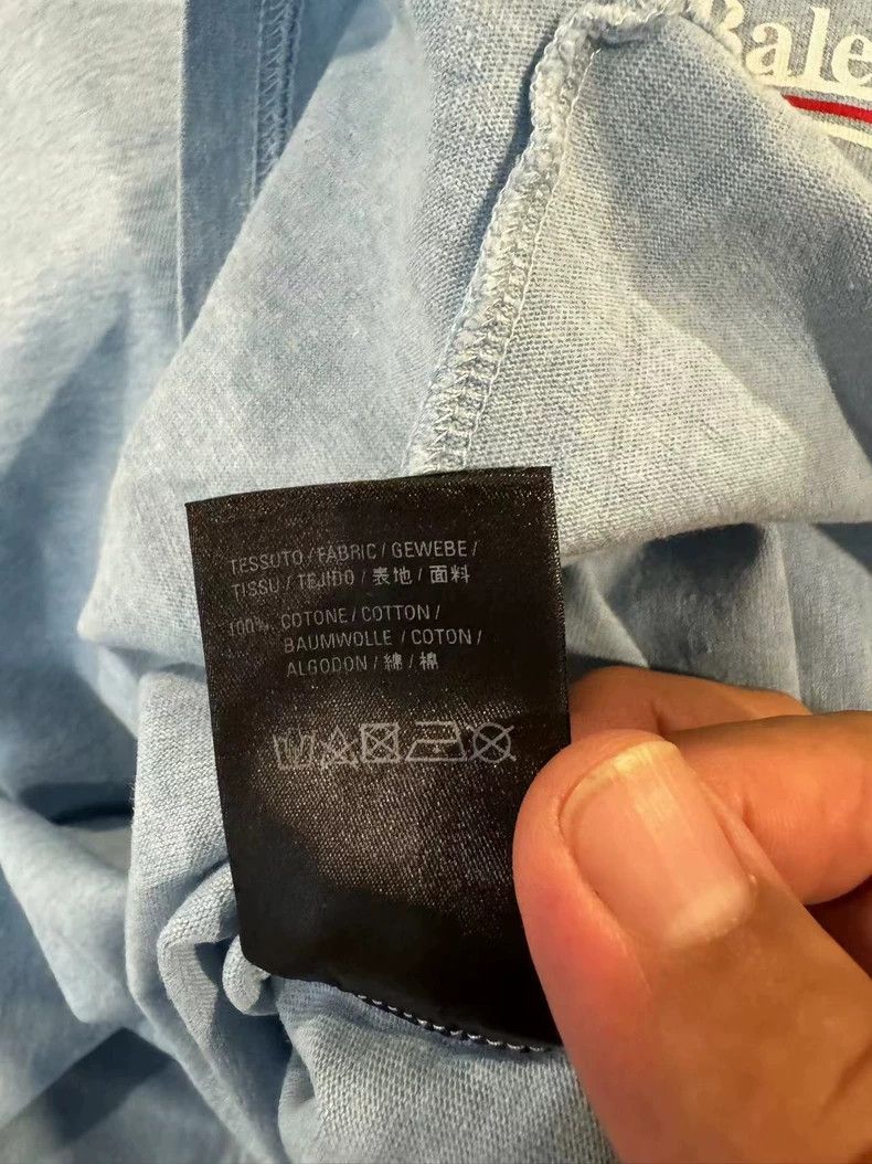 Balenciaga Balenciaga Blue Oversized Short Sleeve T-Shirt - dmc Size US XL / EU 56 / 4 - 8 Thumbnail