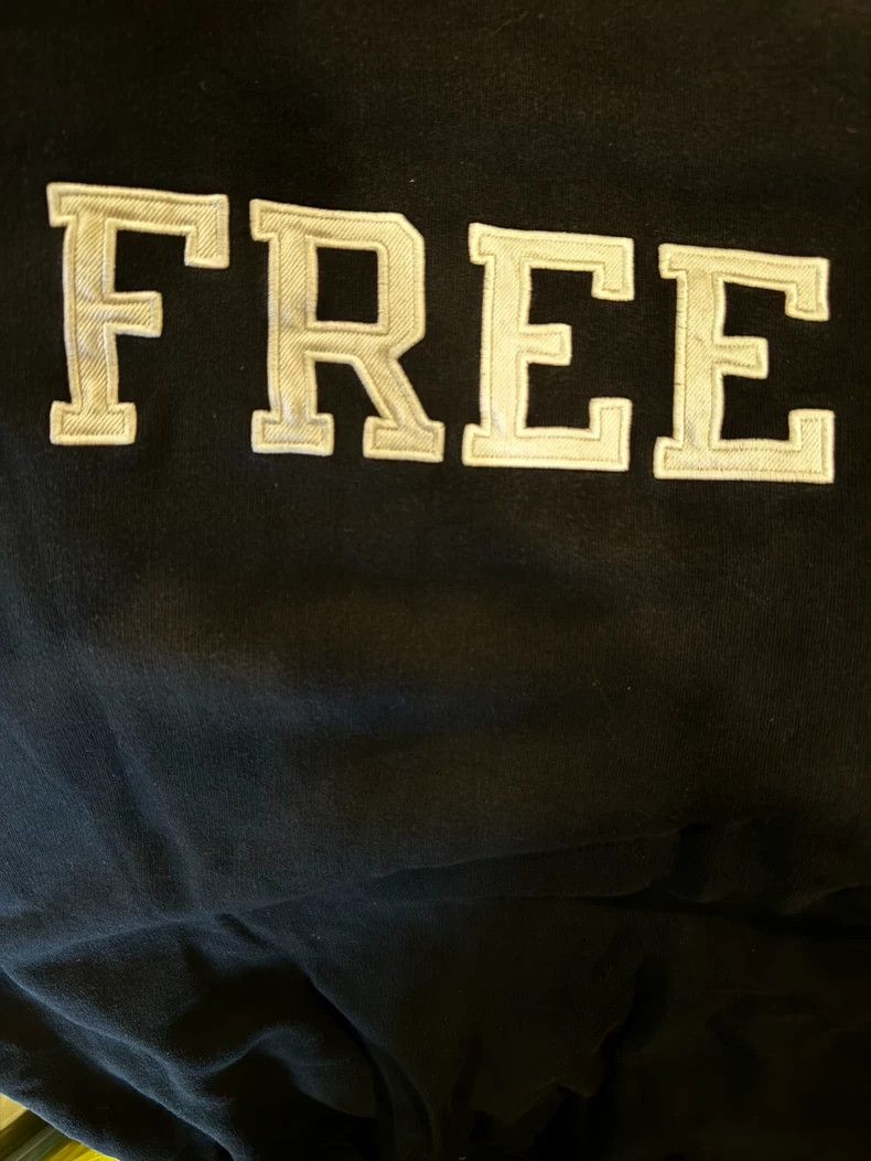 Balenciaga Balenciaga Distressed Embroidered Free Sweatshirt - dmc Size US S / EU 44-46 / 1 - 5 Thumbnail